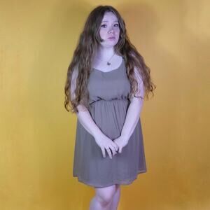 Xhilaration Brown Mini Dress, XXL